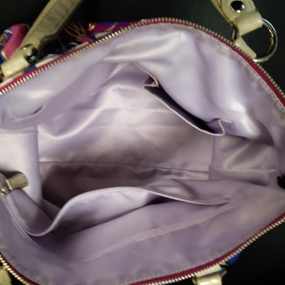 Coach Tote in colorful Poppy pattern - Picture 3 of 3